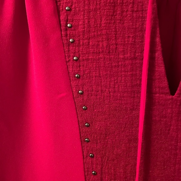 Greylin Boho style top red Size S - Picture 3 of 4